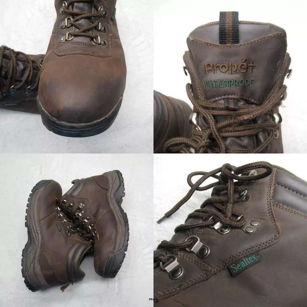 Propet Boots Mens 14 Cliff Walker Sealtex Waterproof Leather‎ Hiking Work M3188